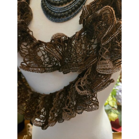 94 in Whimsical unique scarf with bling - Picture 2 of 3